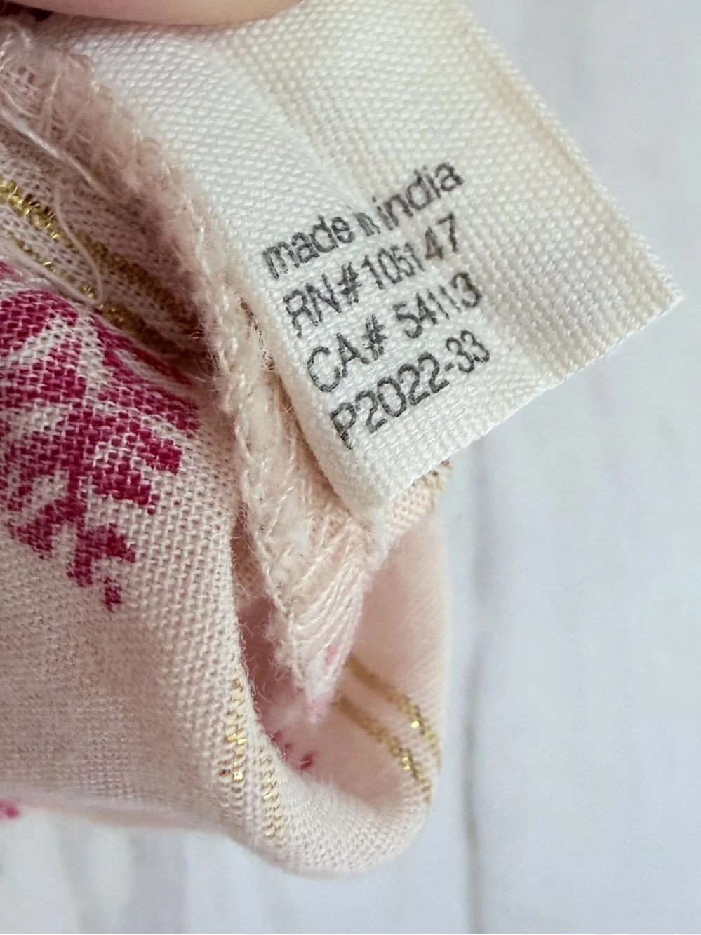 Egg New York Cream & Pink Leaf-Print Ruffle Footed One-Piece Baby Girl 6M